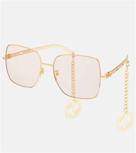 gucci glasses chain|gucci transparent glasses.